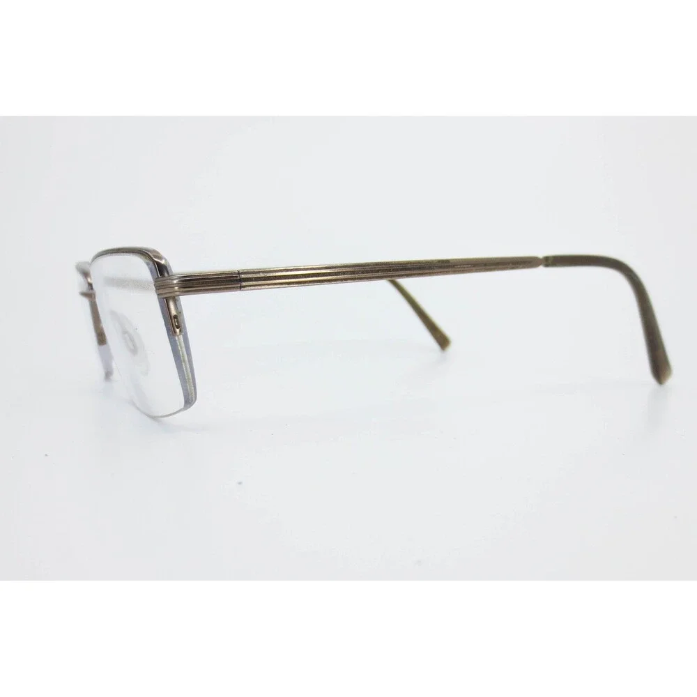 Charmant Titanium Perfection CH11453 LB Brown Semi Rimless Eyeglass Frames 52-18